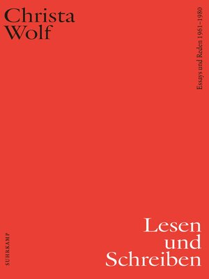 cover image of Sämtliche Essays und Reden, Band 1